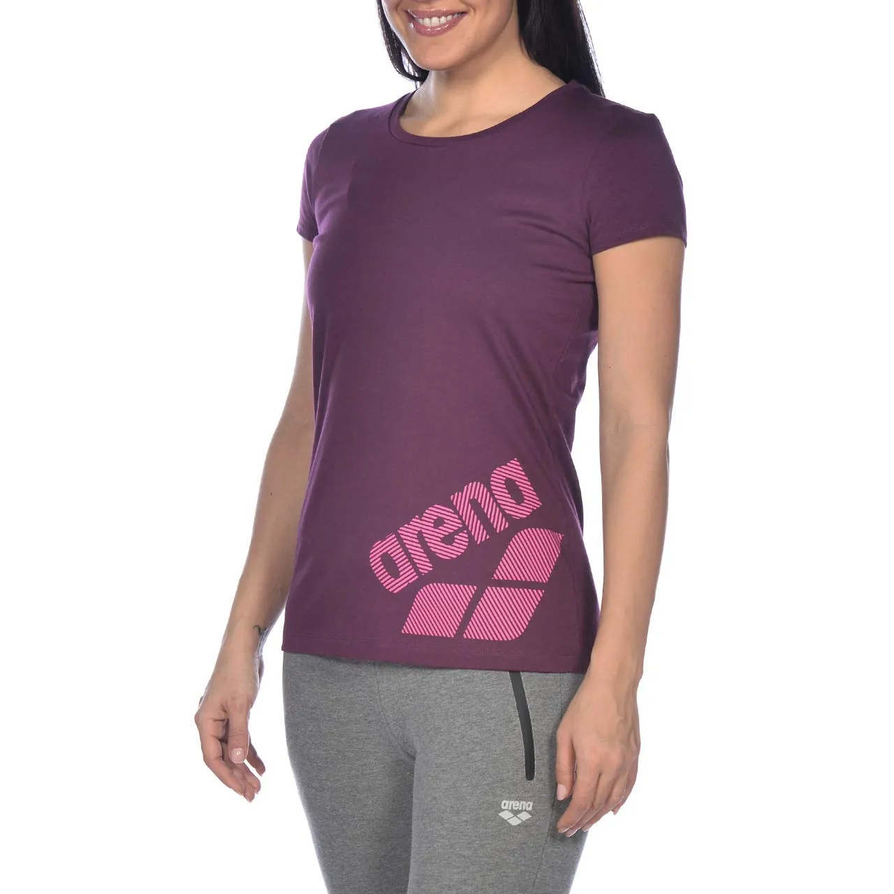 Arena Logo Driven maglietta donna girocollo