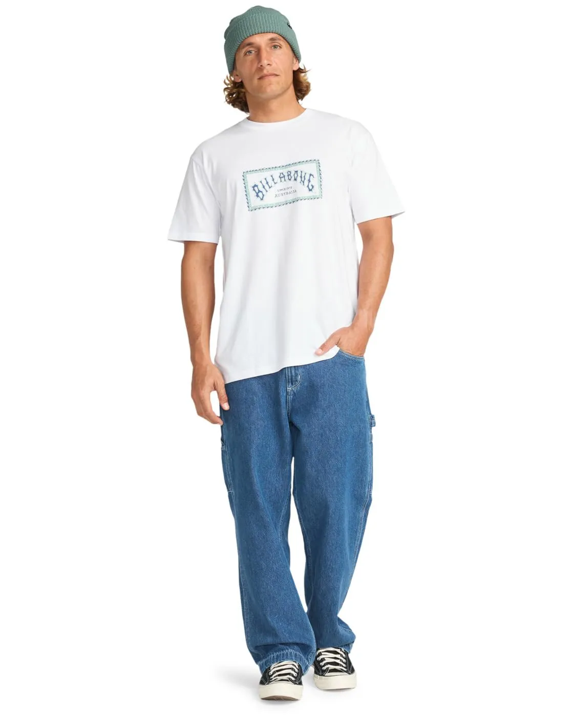 Billabong Arch Frame T-Shirt Uomo Nero Manica Corta cotone