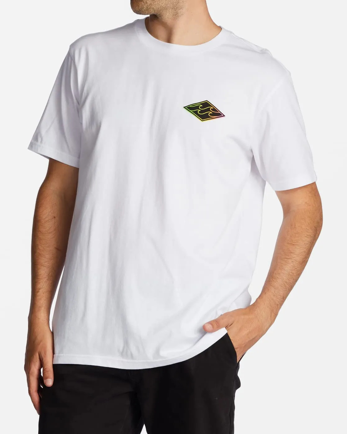 Billabong Crayon Wave SS camicia uomo nera manica corta