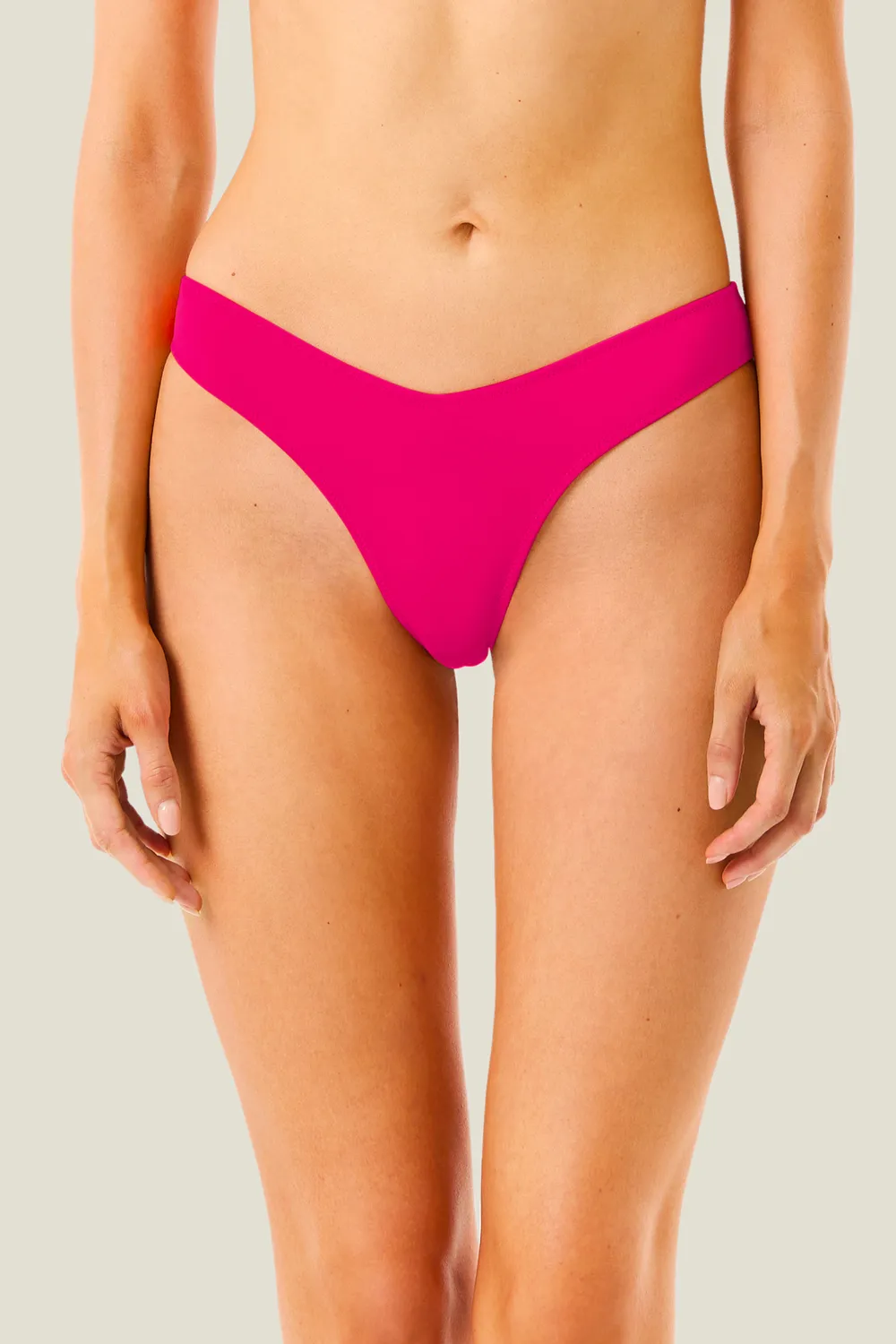 4Giveness Exchange Color slip bikini a V nero lycra