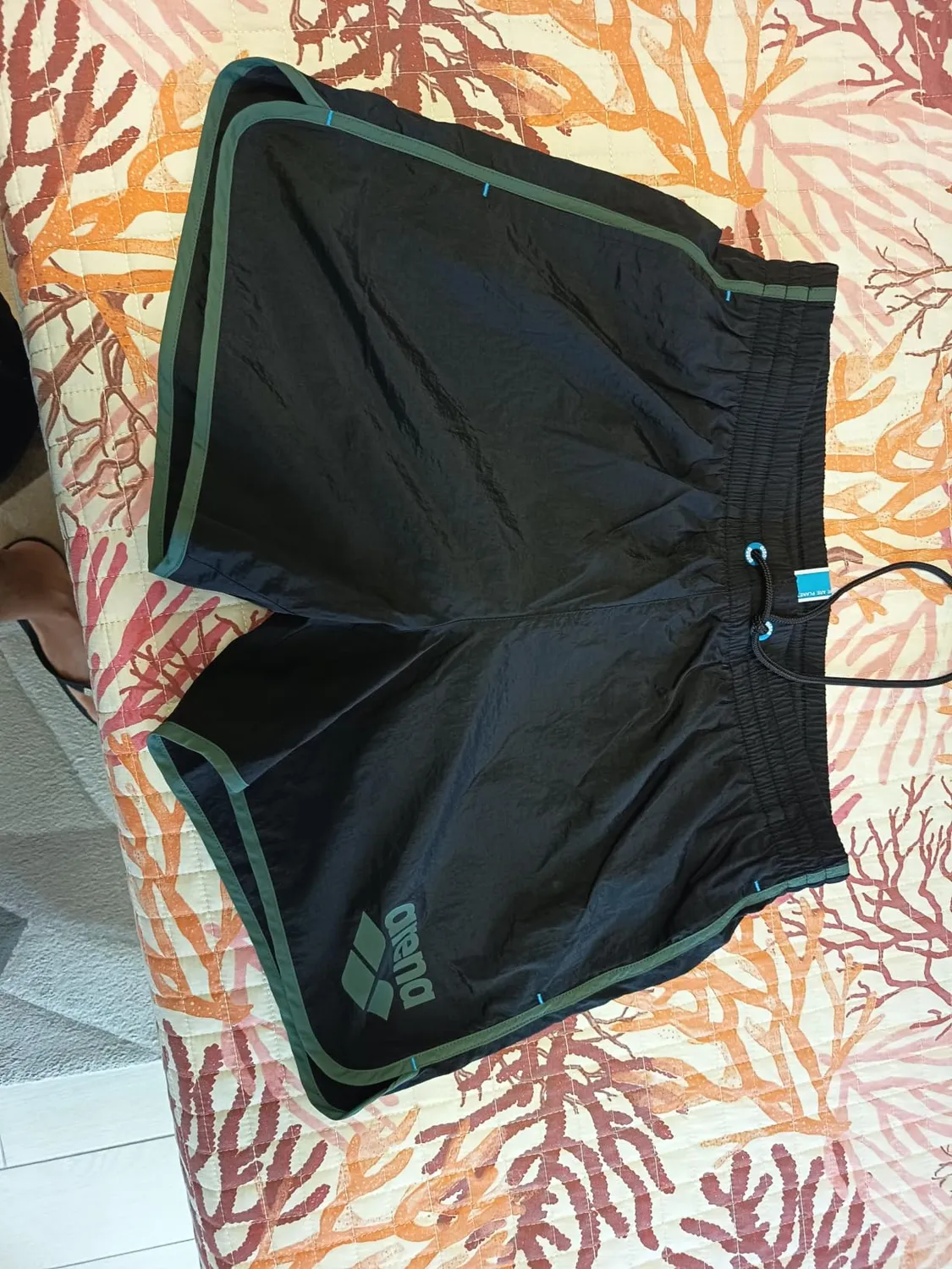 Arena Big Logo boxer mare uomo 3XL nero salvia