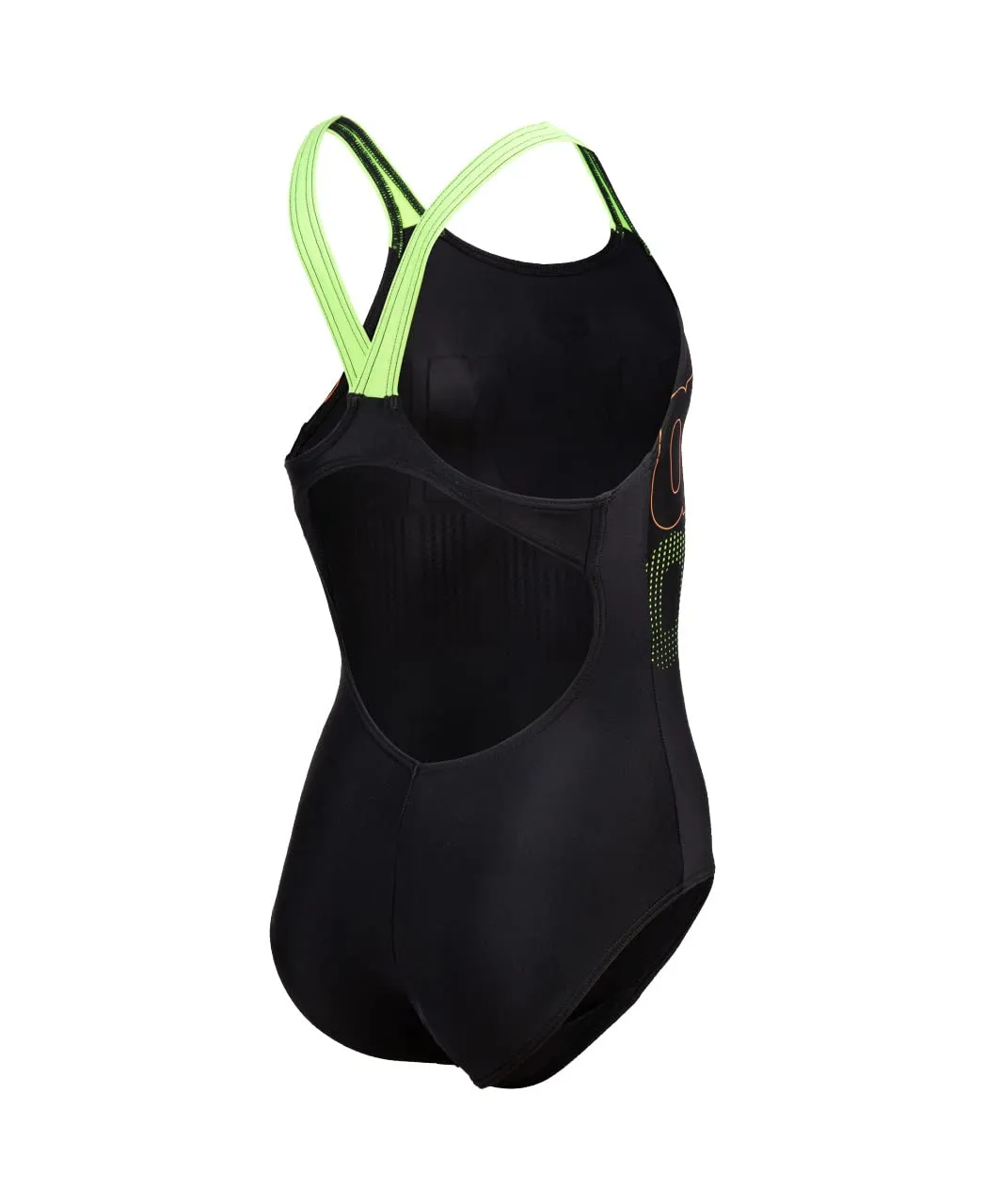 Arena V Back Graphic costume intero ragazza Black Freak Rose 8-9 anni