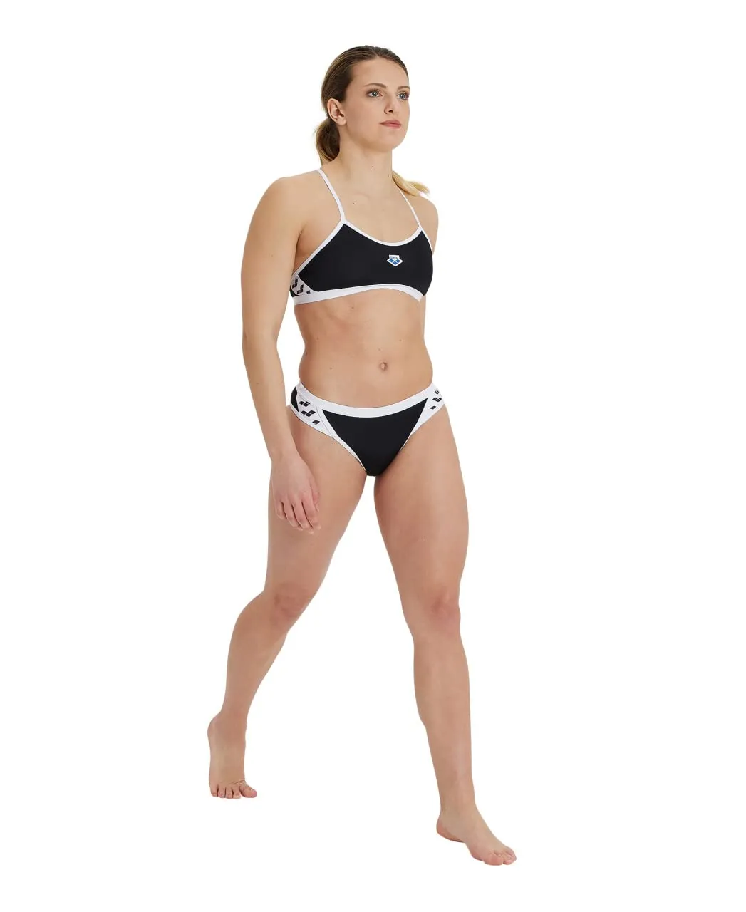 Arena Icone bikini donna Black-white due pezzi