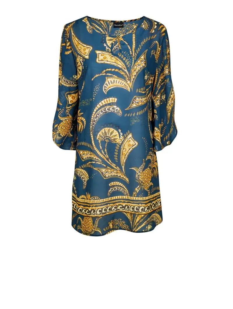 Charmline C3750 tunica ocean-pineapple maniche lunghe