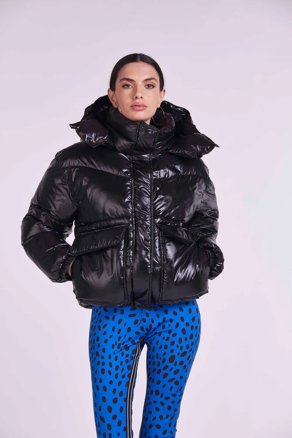 4 Giveness 4GVS bomber uomo nero smanicato con cappuccio