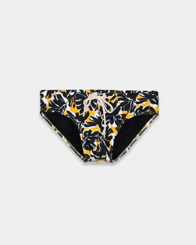 Mosso Sunwear slip mare foliage nero multicolor ECONYL