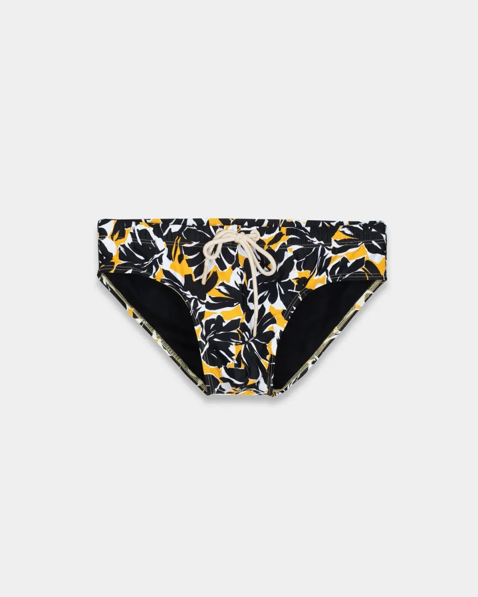 Mosso Sunwear slip mare foliage nero multicolor ECONYL