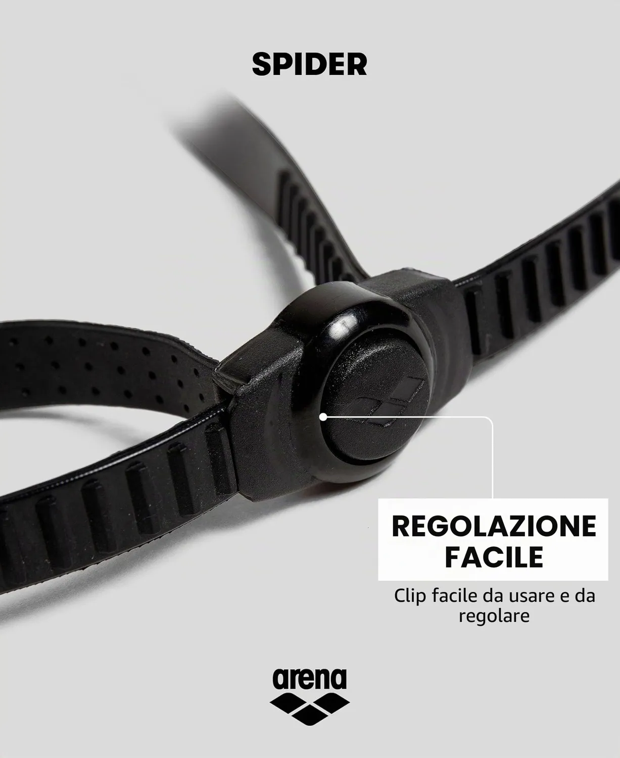 Arena Spider occhialini nuoto adulto clear-blue-white antiapp.