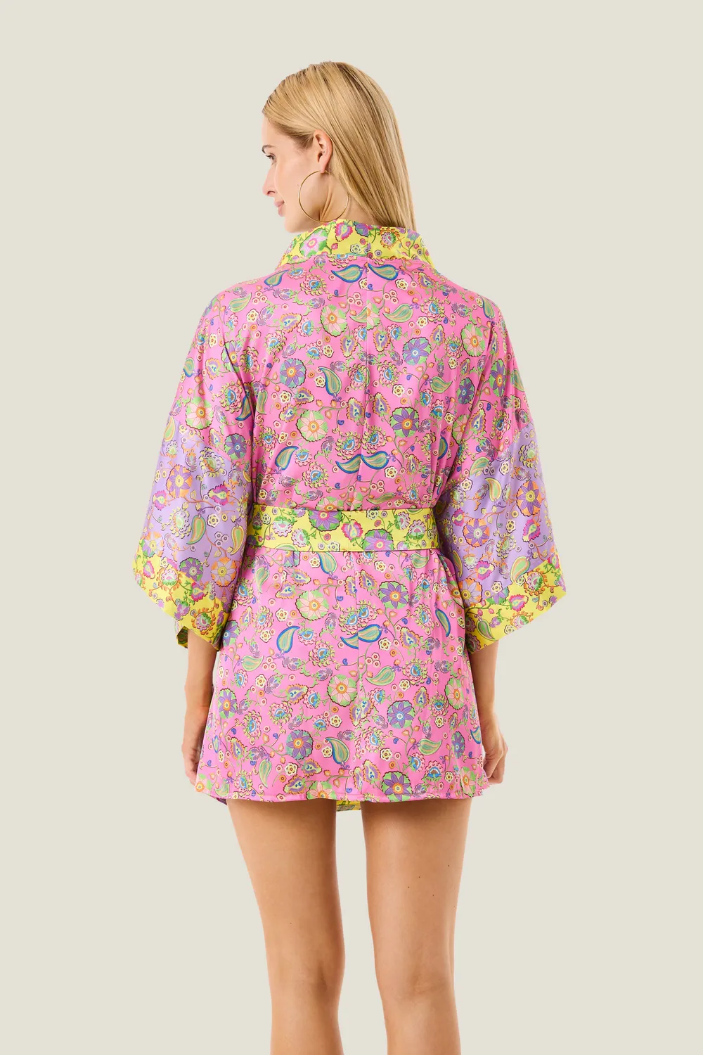 4 Giveness Boho Chic kimono corto copricostume unico