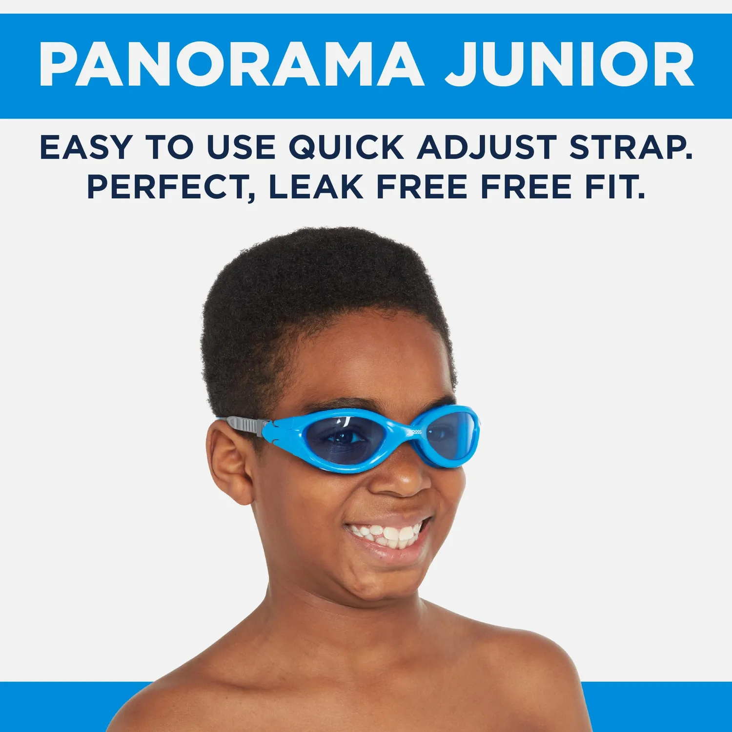 Zoggs Panorama Junior occhialini nuoto blu grigio tinta 6-14 anni