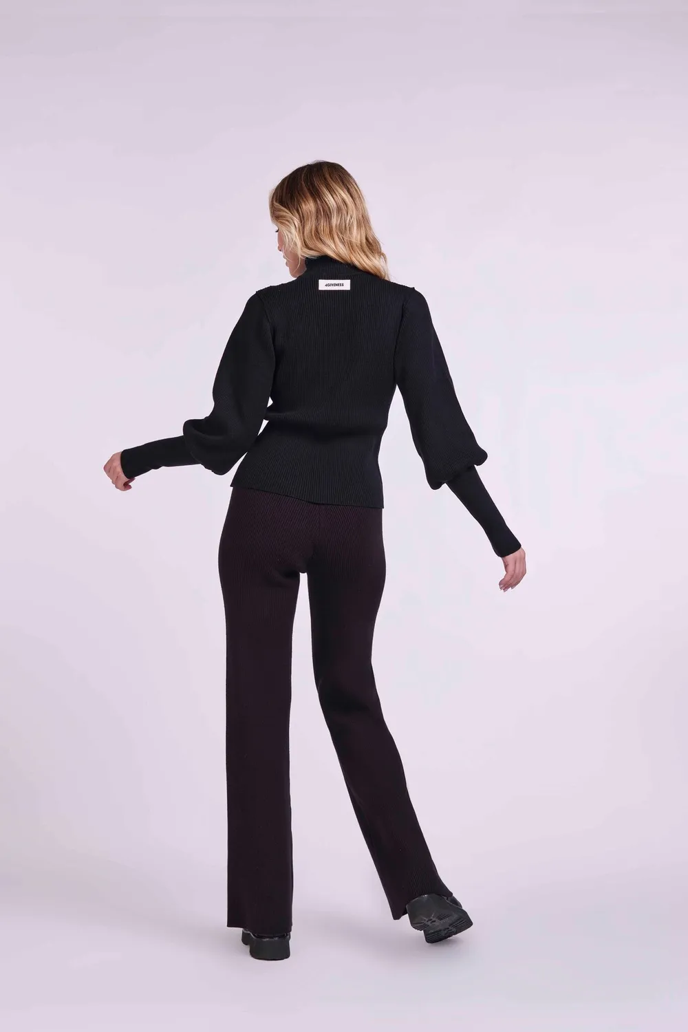 4 Giveness Dolcevita maglia collo alto off white