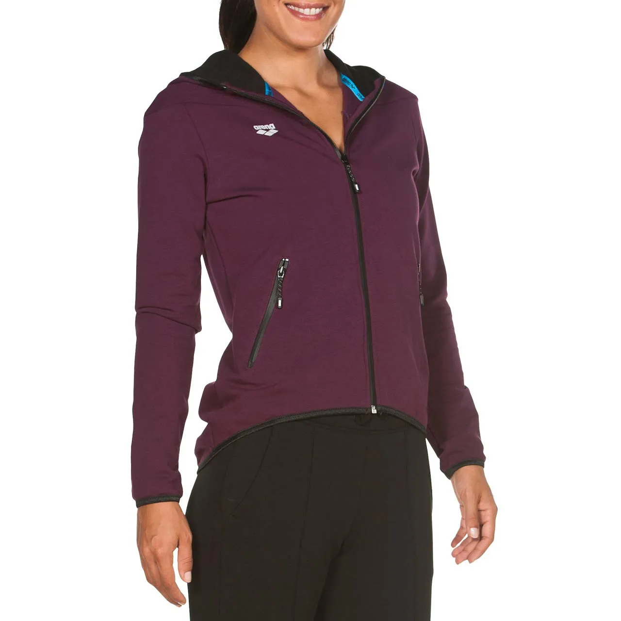 Arena W Gym Hooded giacca sport donna zip felpa leggera