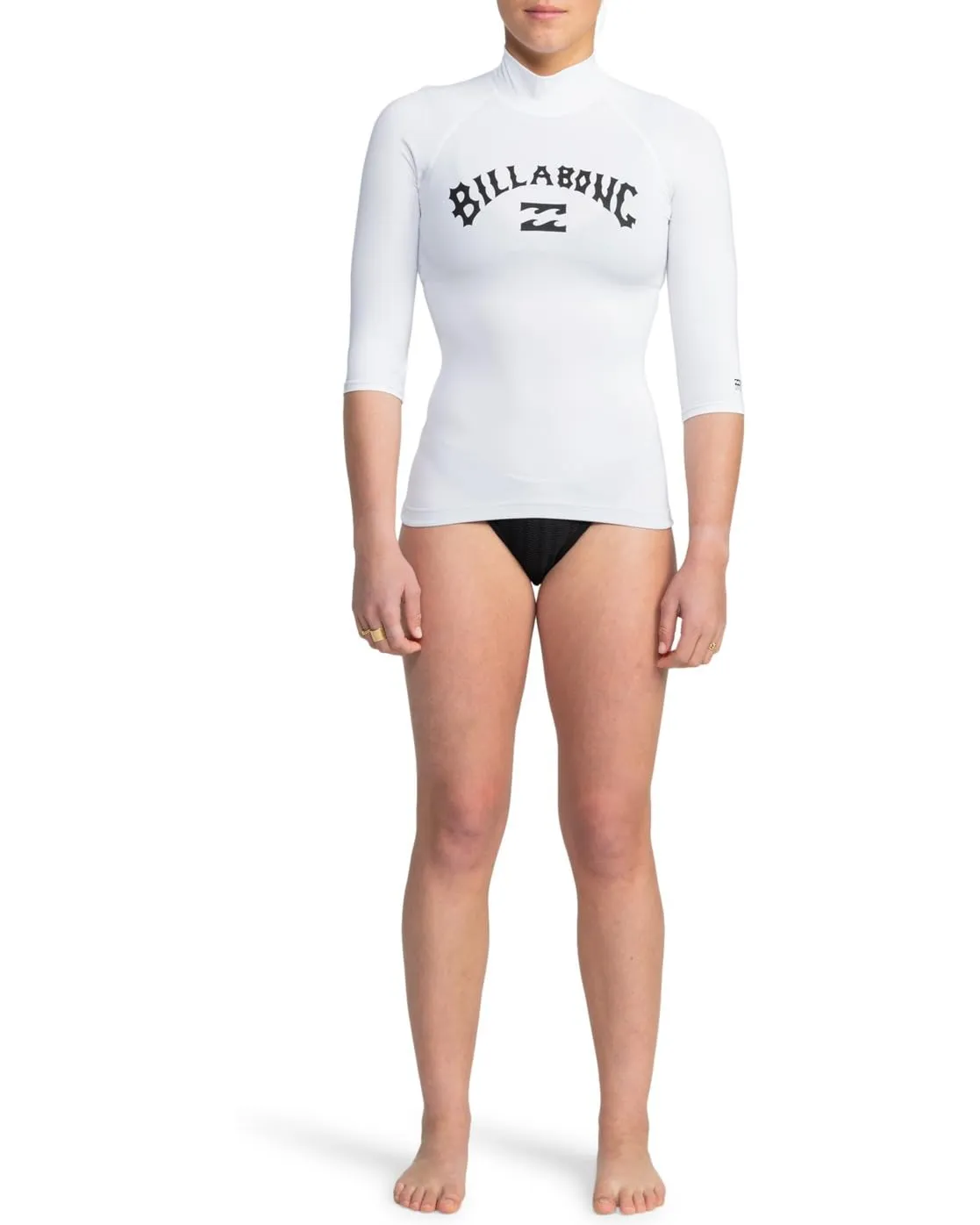 Billabong Tropic Surf SS rashguard donna bianca UPF50+