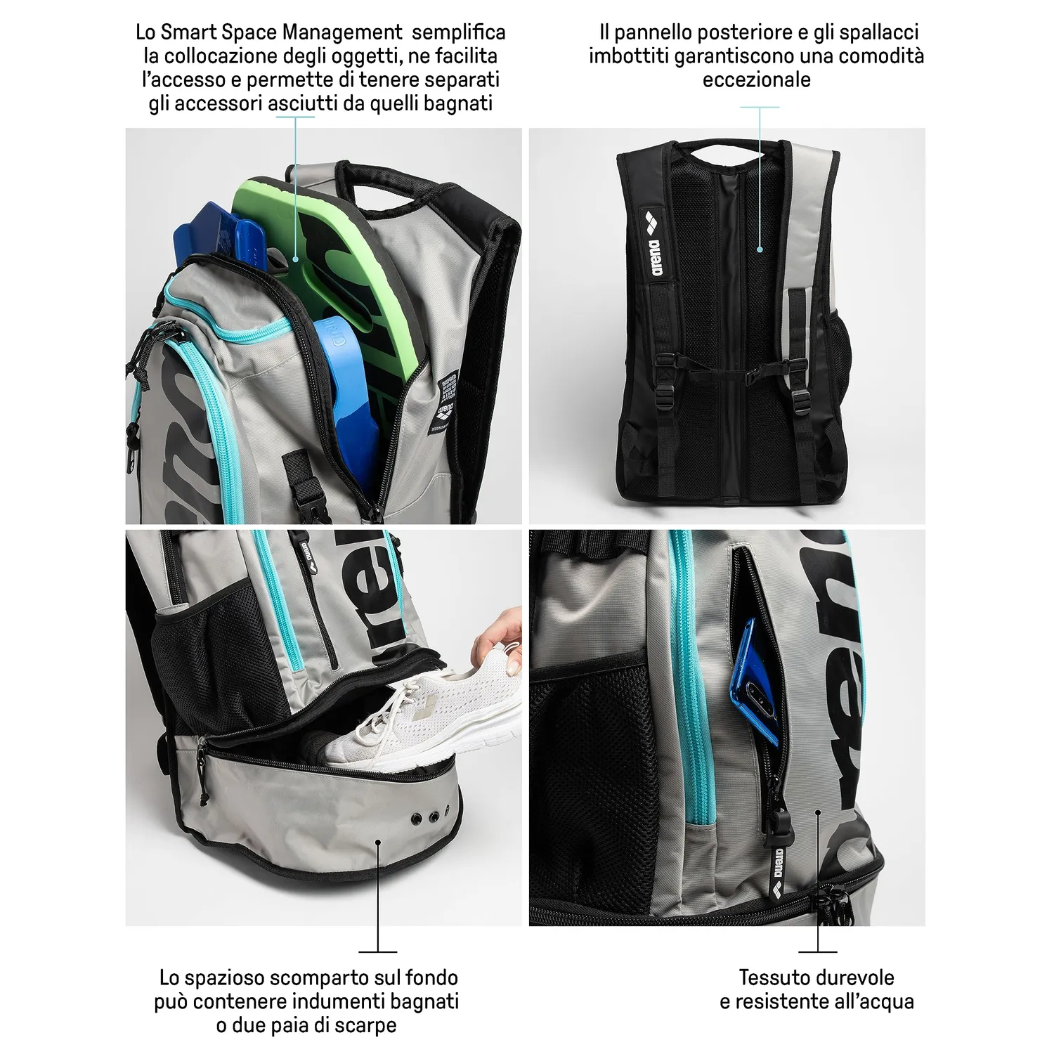 arena Fastpack 3.0 zaino 40 litri triathlon palestra idrorepellente