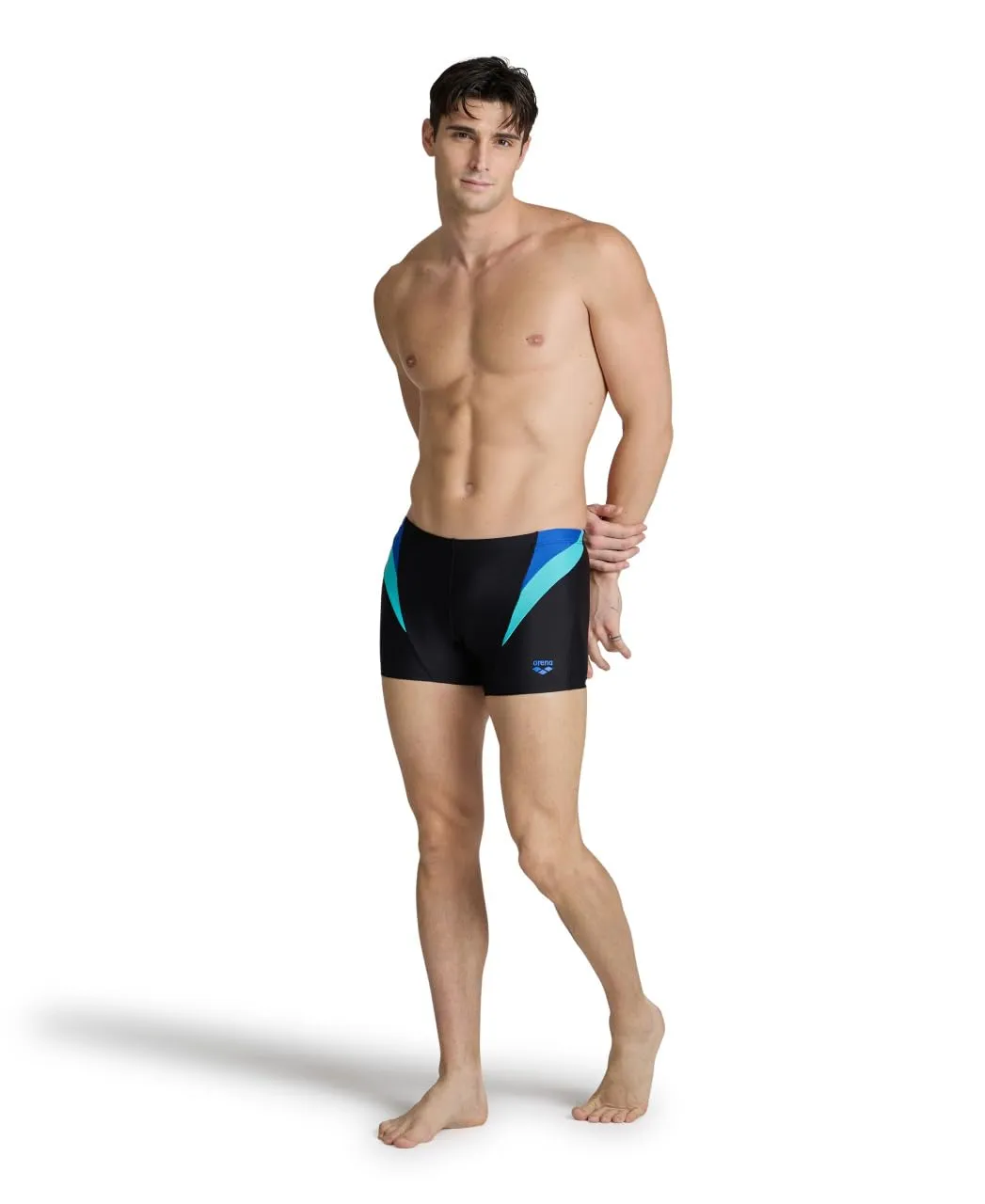 Arena Swim Short Panel boxer mare uomo 52 nero blu