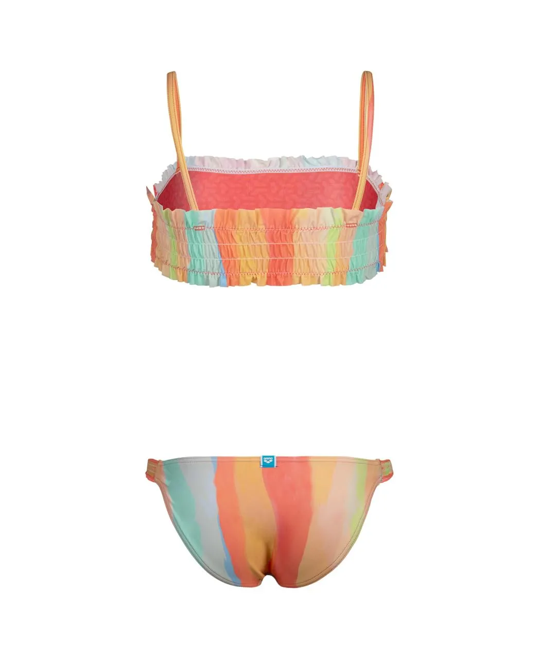 Arena Water Print Bandeau bikini bambina 8-9 anni asciugatura rapida