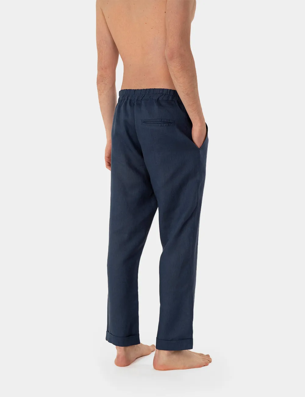 Ripa Ripa Anacapri Blu pantalone lino blu