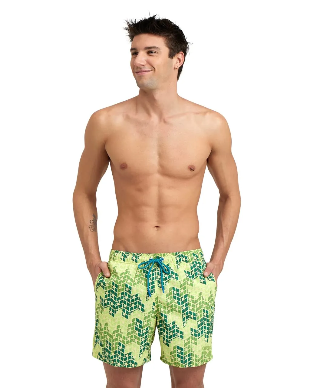 Arena Beach Boxer Allover Costume Uomo L Rapida Asciugatura