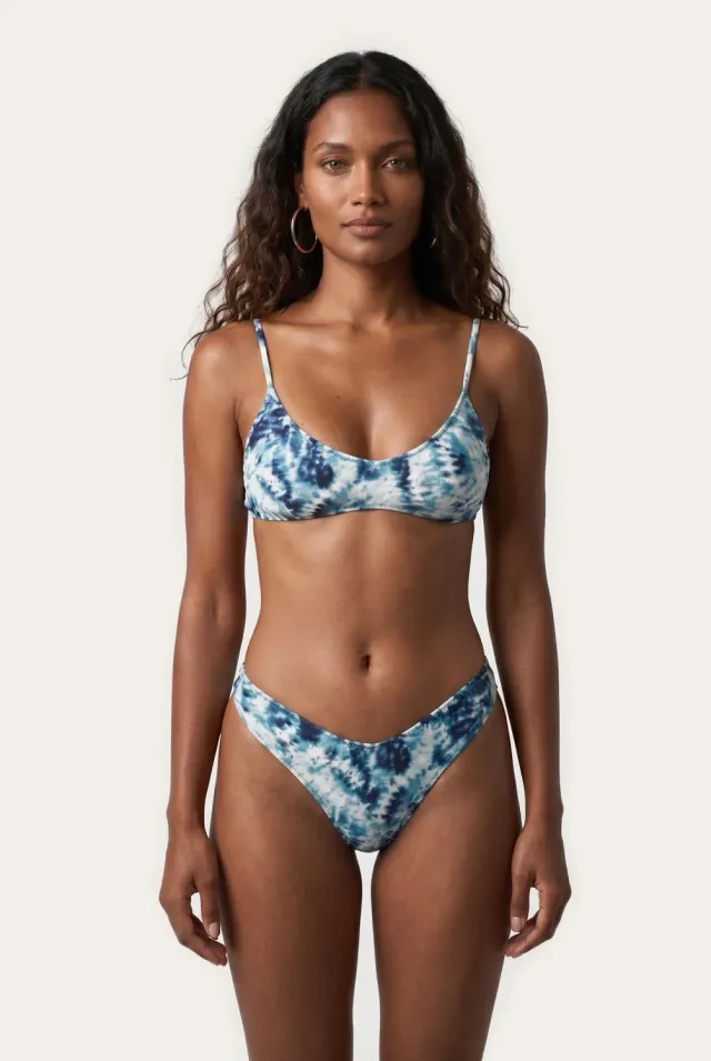 4 Giveness Aqua Jungle Bikini Top U Slip V Donna