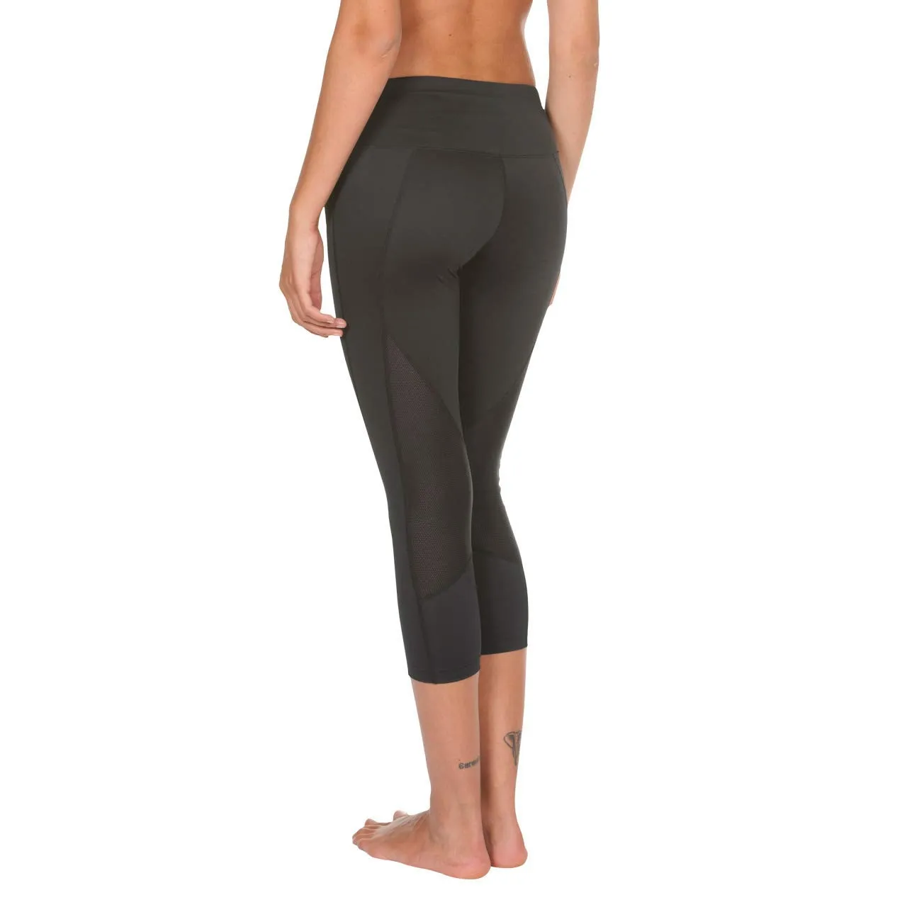 Arena Gym Leggings Sportivi 3/4 Donna XS Nero palestra