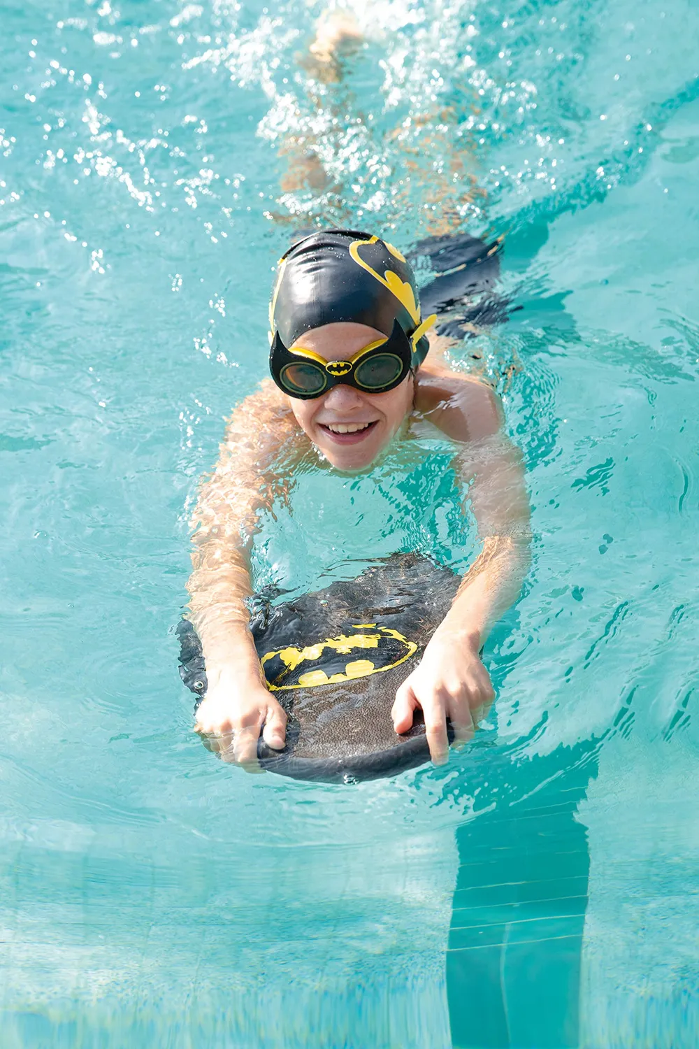 Zoggs Super Heroes cuffia piscina silicone Batman 6-14 anni