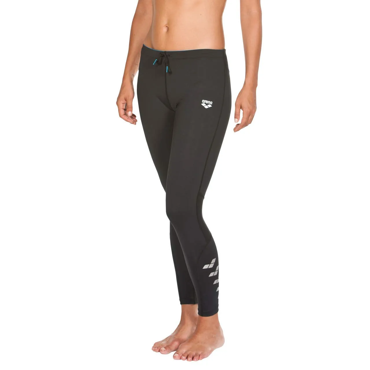 Arena Run Long Tights leggings corsa donna neri