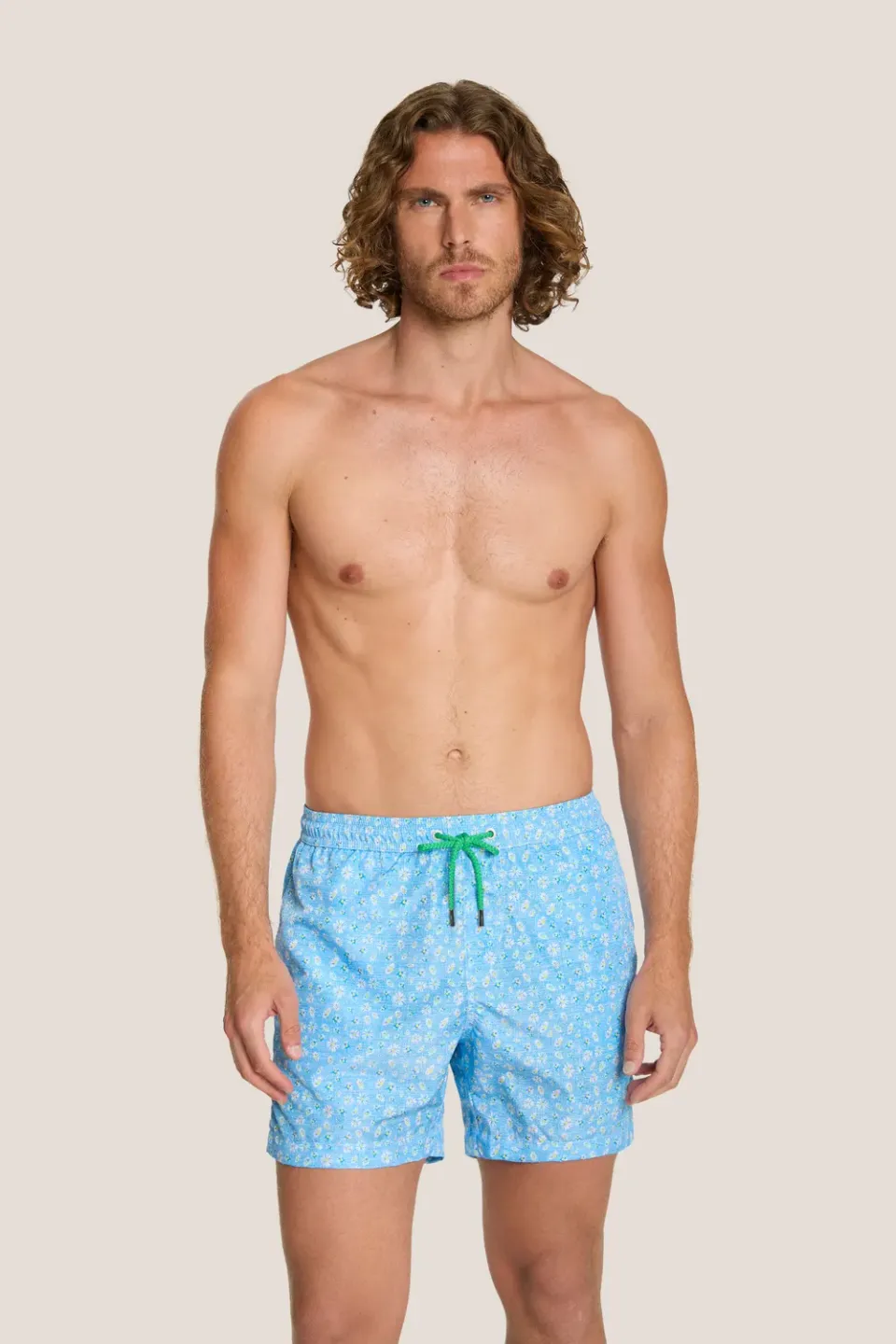 4 Giveness Margherite boxer mare azzurro fantasia fiori