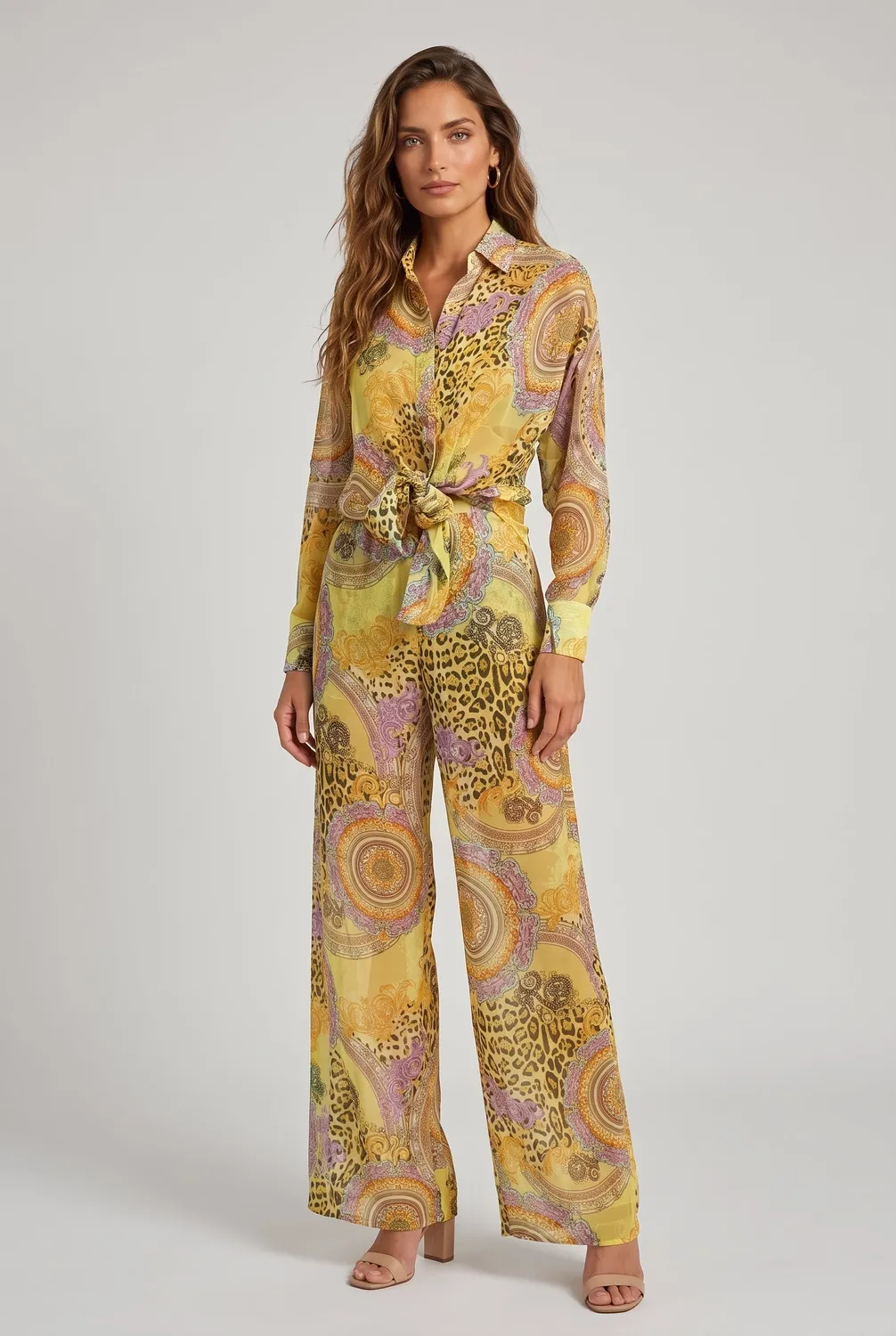 4 Giveness Pantalone Over Mussola Cover Up Fantasia