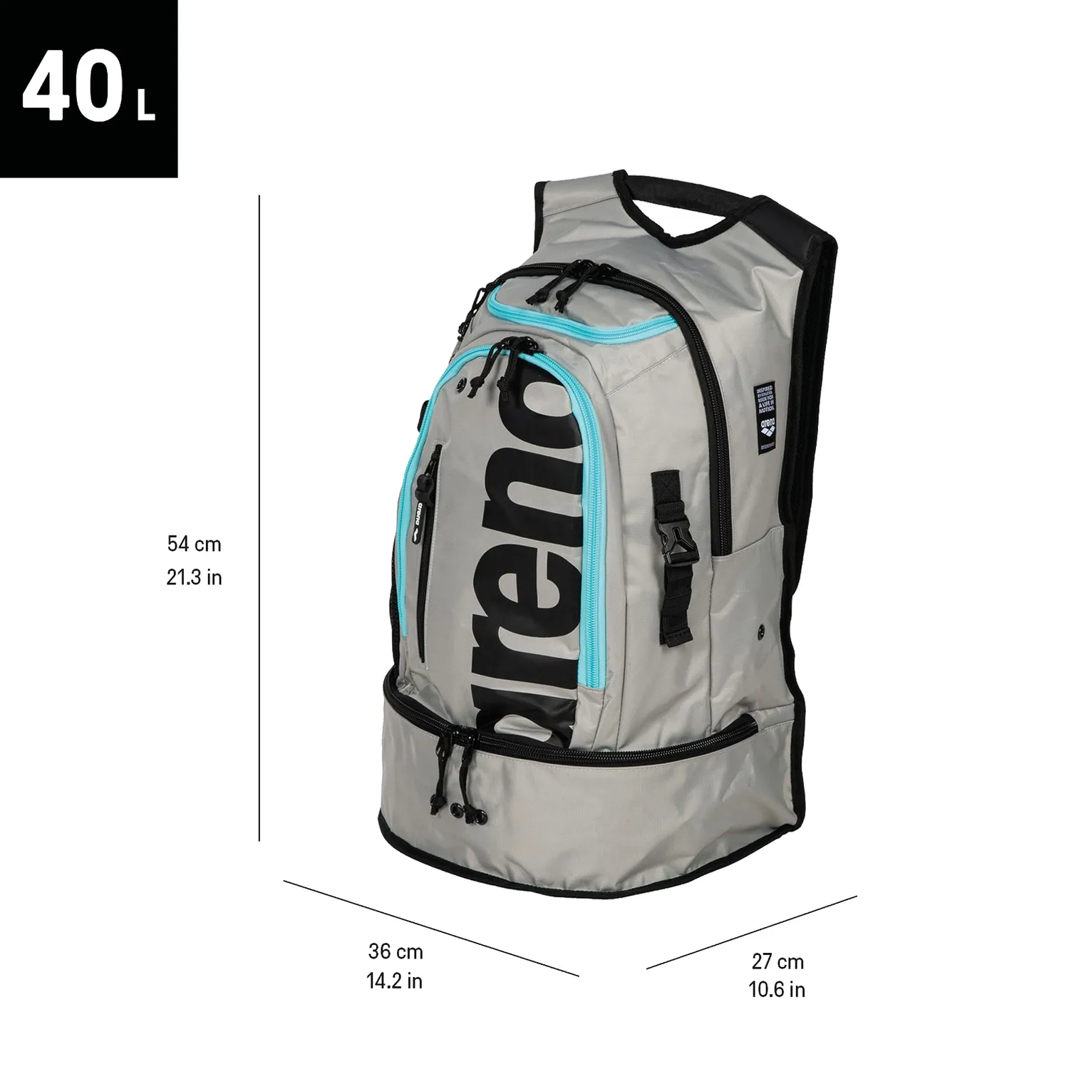 arena Fastpack 3.0 zaino 40 litri piscina palestra idrorepellente