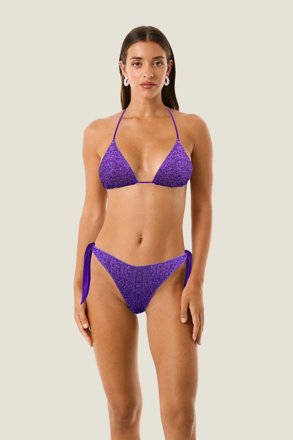 4 Giveness Marylin Pop Splash slip bikini paillettes laccetti