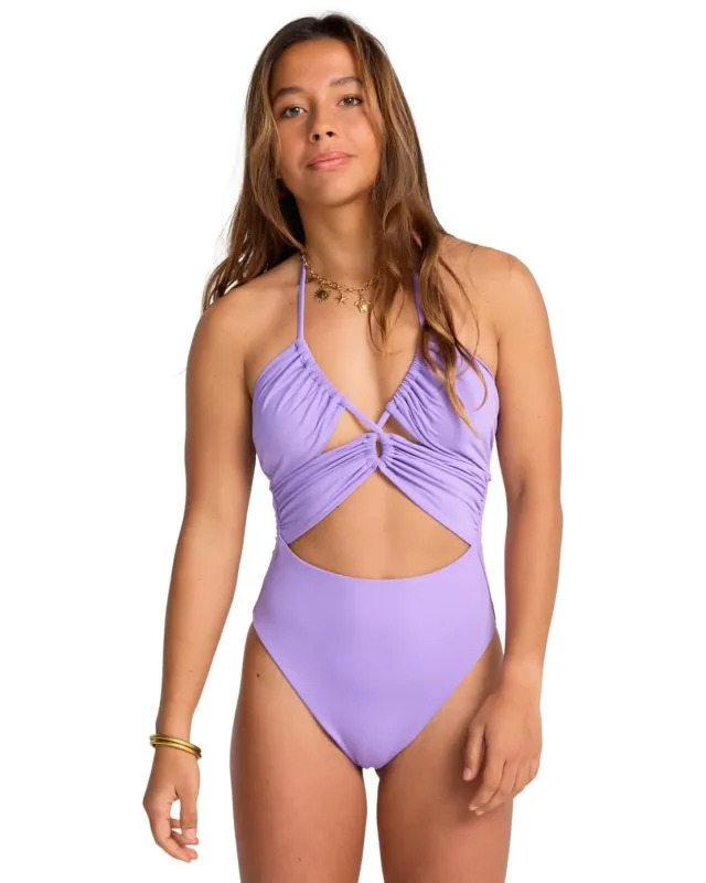 Billabong Sol Searcher costume intero nero scollo V
