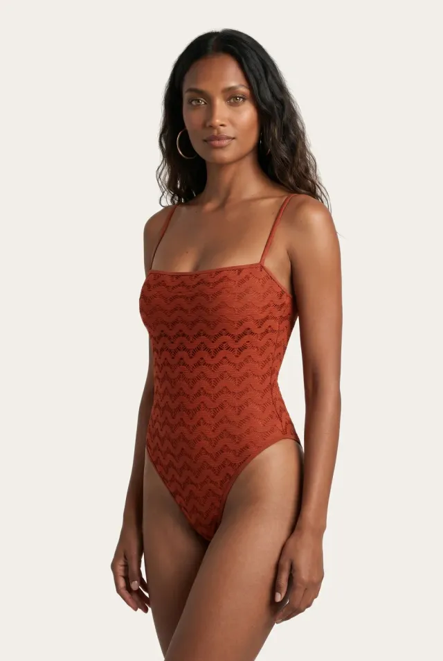 4 Giveness Olimpionico Scollo Dritto Mesh Crochet intero