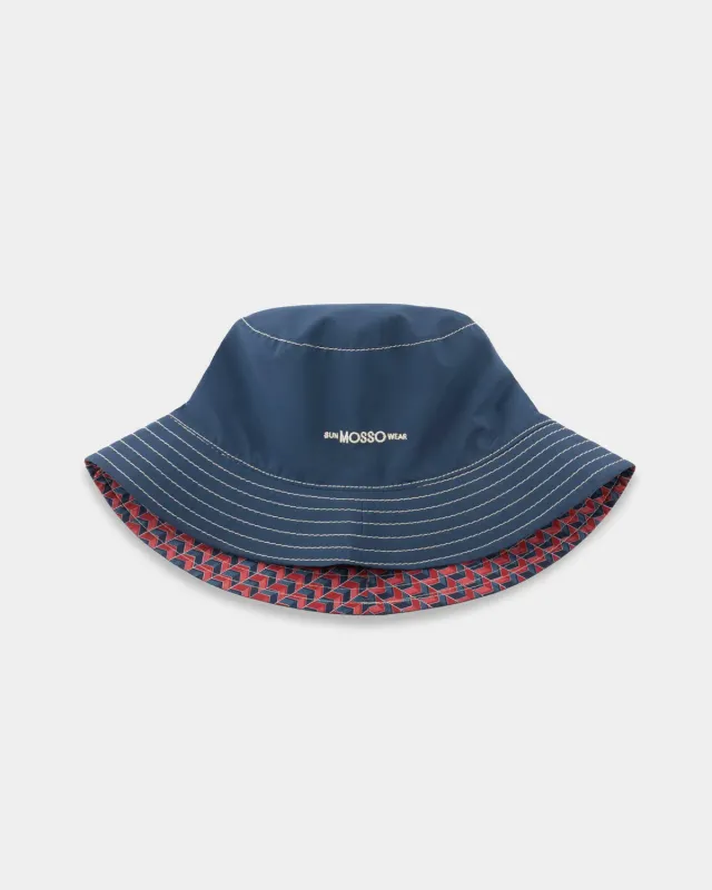 Mosso Sunwear Red Grains Cappello Pescatore Reversibile Rosso