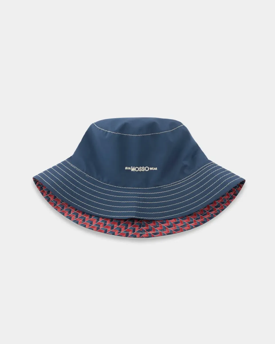 Mosso Sunwear Red Grains Cappello Pescatore Reversibile Rosso