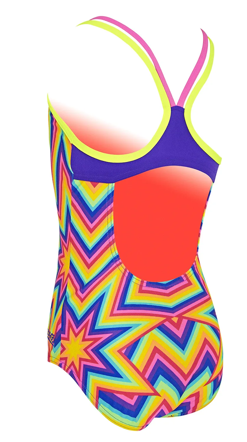 Zoggs Sasparilla Duoback costume bambina Ecolast