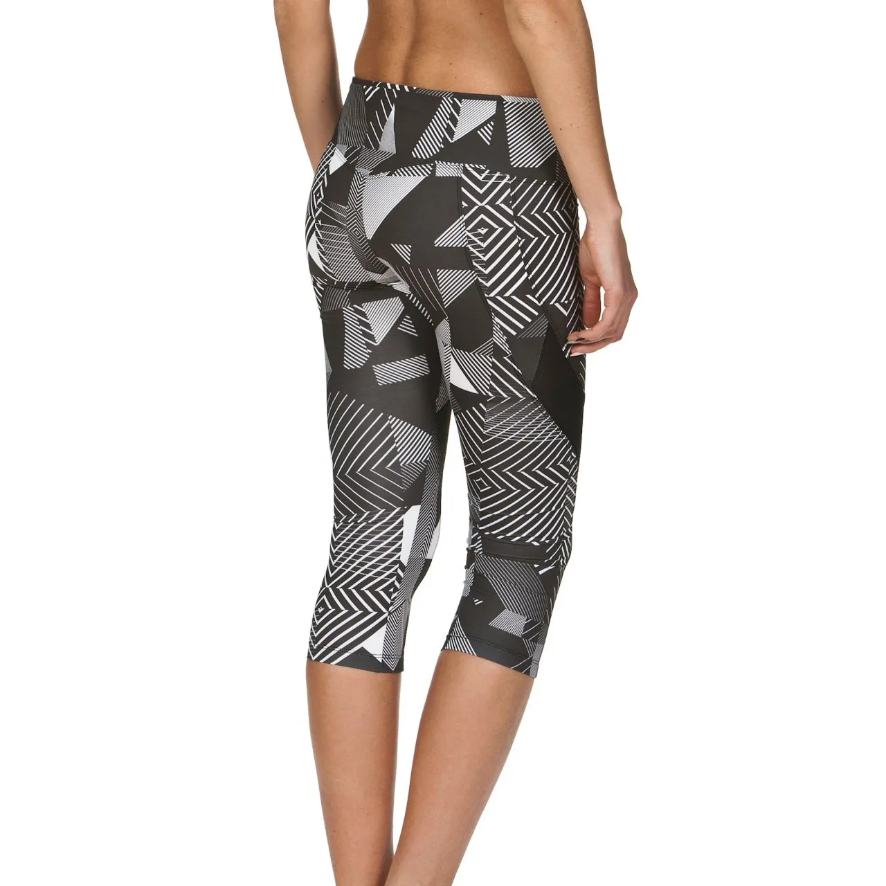 Arena Gym Leggings 3/4 Donna Glitch elasticizzati
