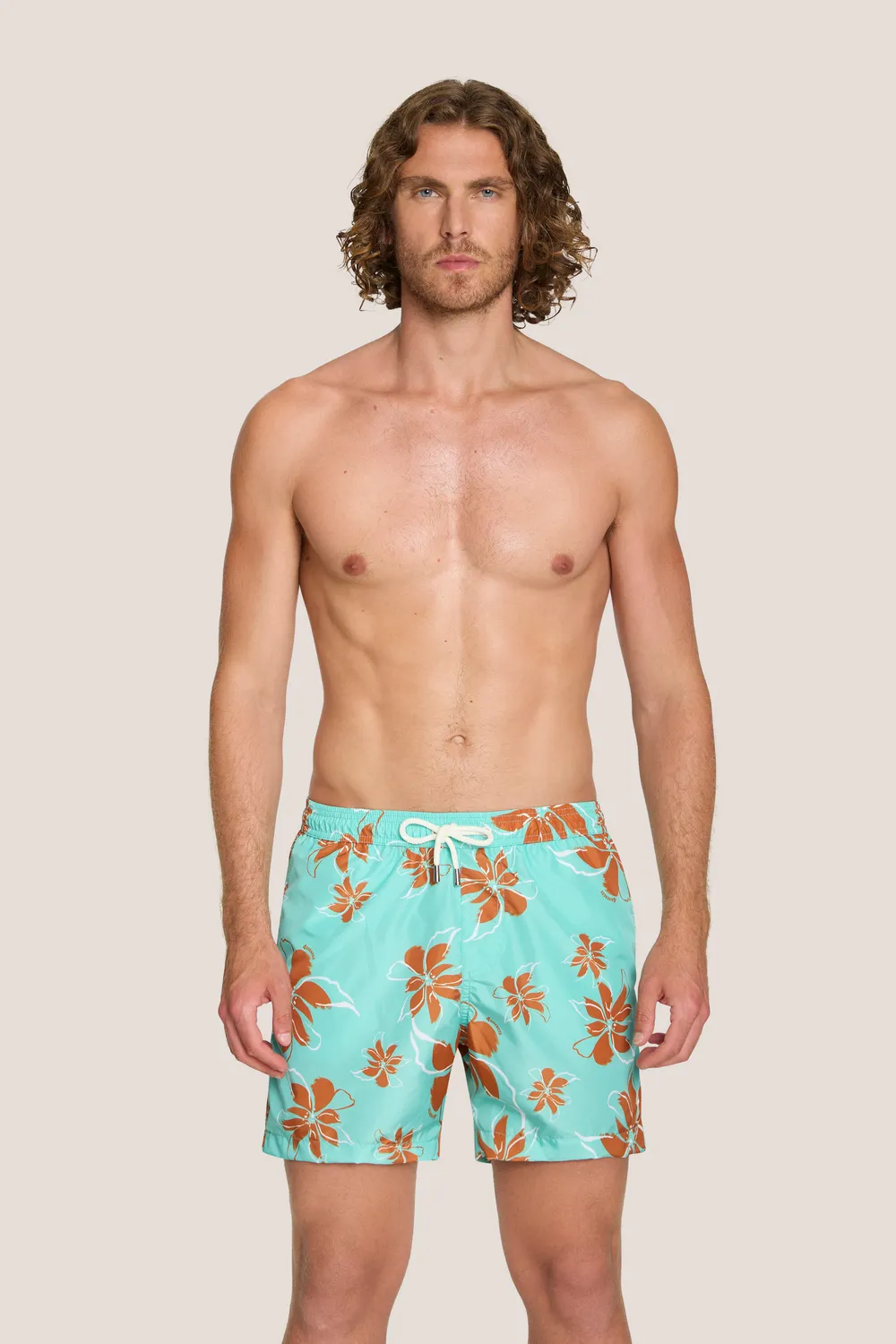 4 Giveness Hawaii short mare uomo blu tasca e coulisse