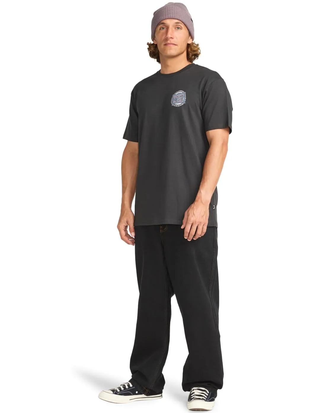 Billabong Crayon Wave SS T-Shirt Uomo M Bianco Cotone