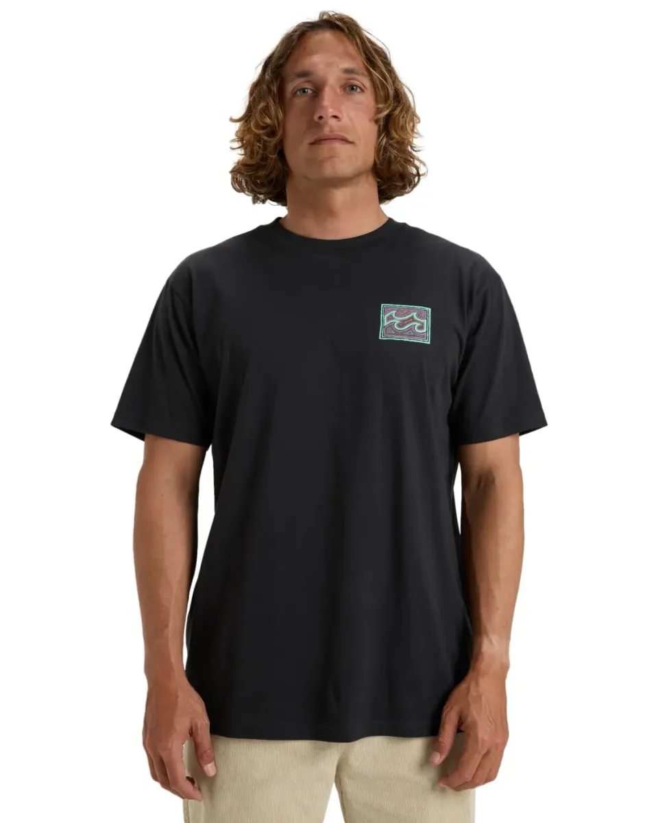 Billabong Crayon Wave SS T-Shirt Uomo Cotone