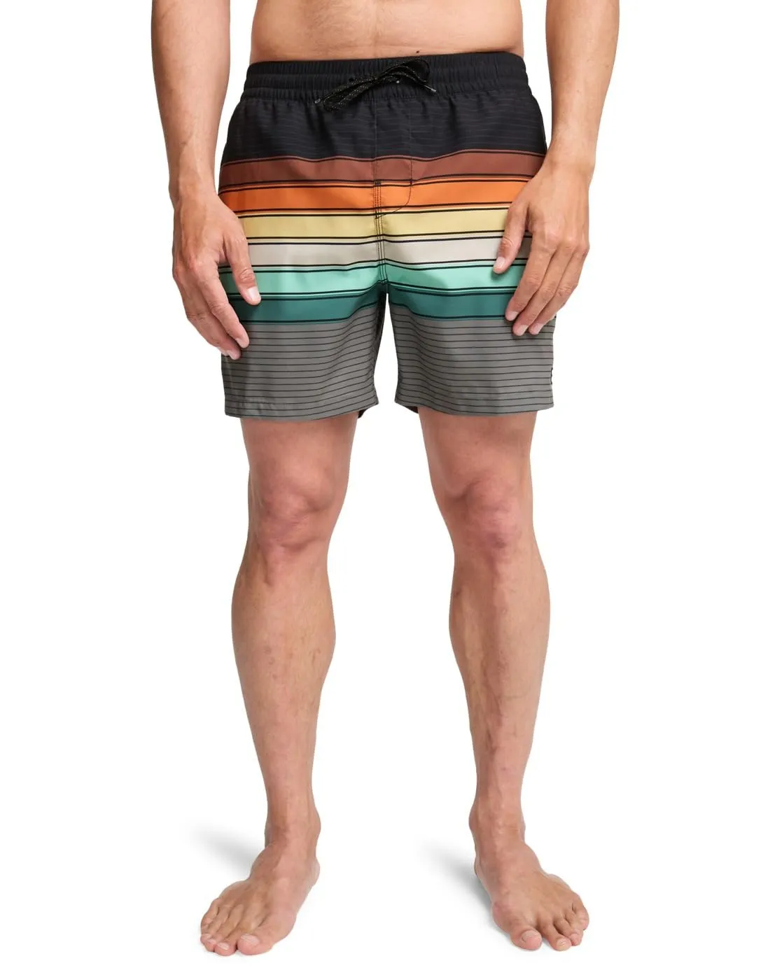 Billabong All Day Stripe LB boxer uomo L dusty teal mare