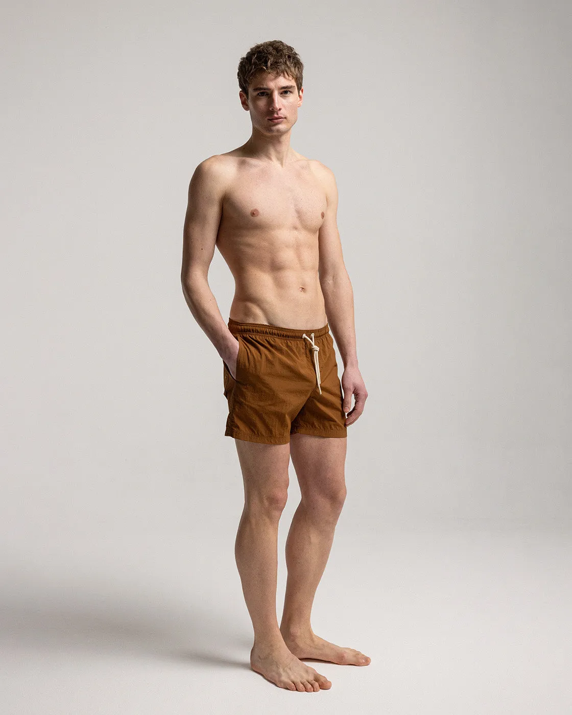 Mosso Sunwear Brown Boxer Mare Marrone Asciugatura Rapida