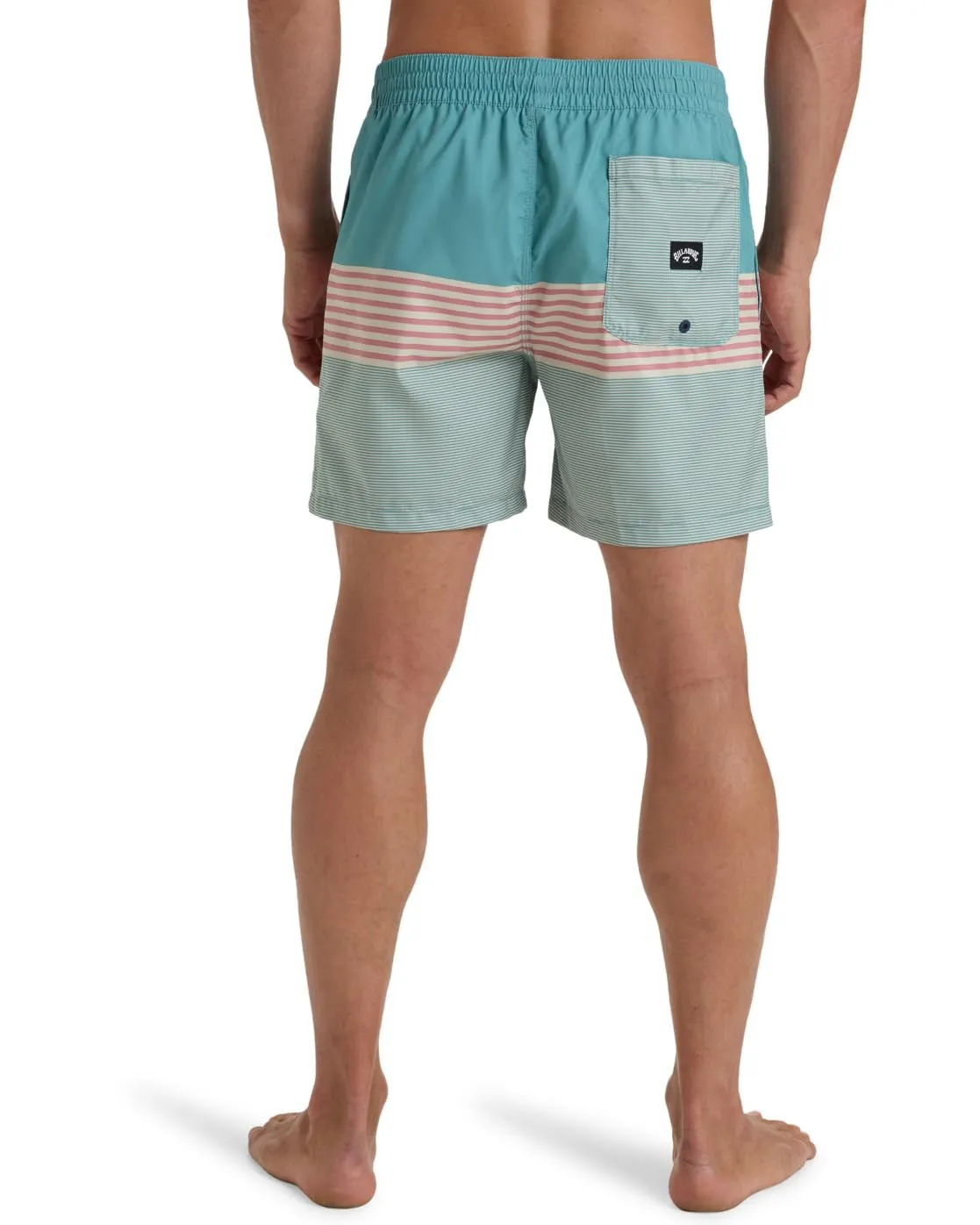 Billabong All Day Stripe LB boxer uomo L dusty teal mare