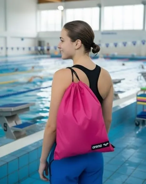Arena Team sacca sportiva Pink Melange impermeabile