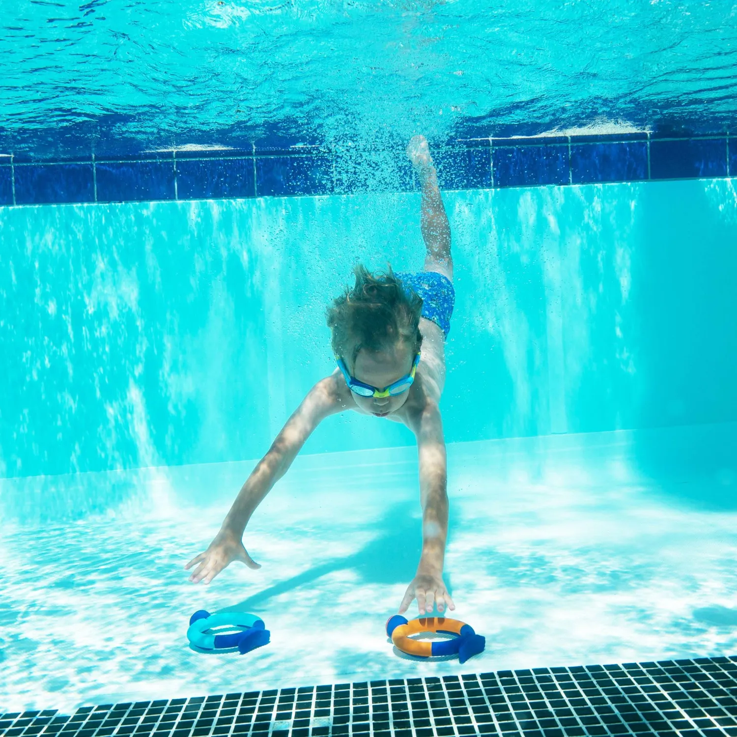 Zoggs Zoggy Dive Rings giochi subacquei bambini 4 bastoncini