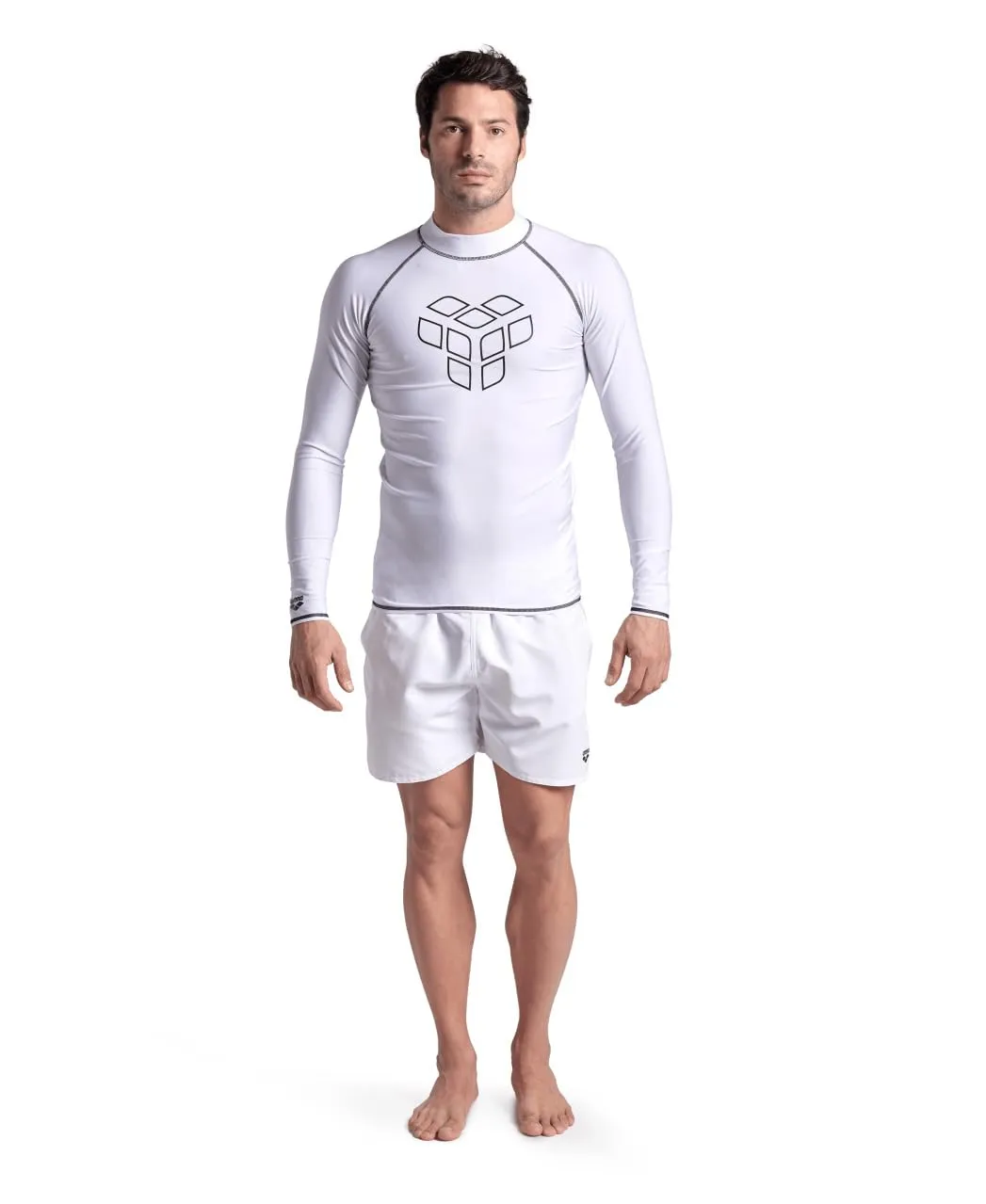 Arena Rash Vest L/S Graphic Lycra Uomo Manica Lunga