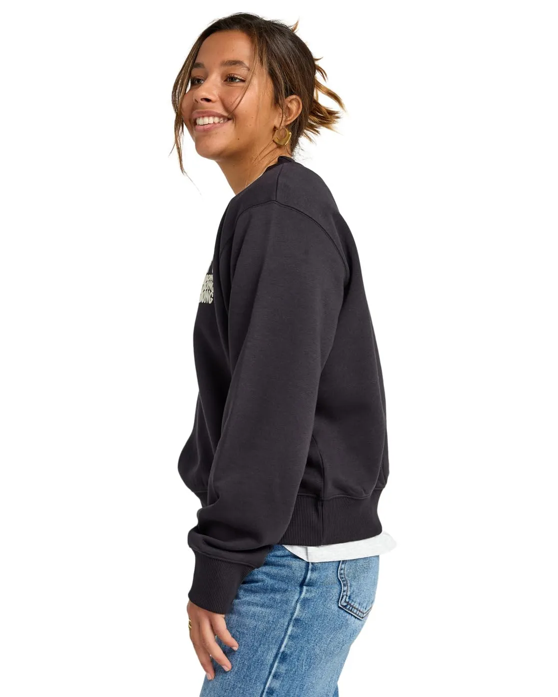 Billabong Family Tree felpa donna girocollo pile riciclato