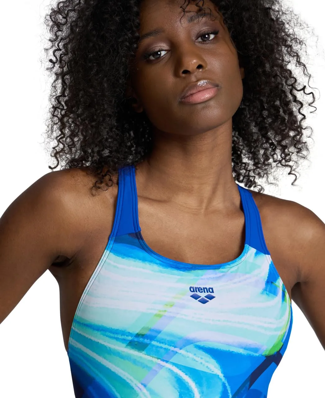 Arena Visual Waves Swim Pro Costume Donna 48 Blu Allenam.