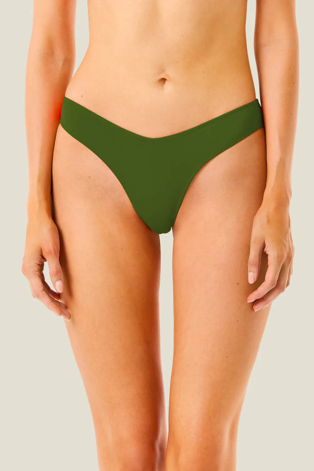 4Giveness Exchange Color slip bikini a V nero lycra