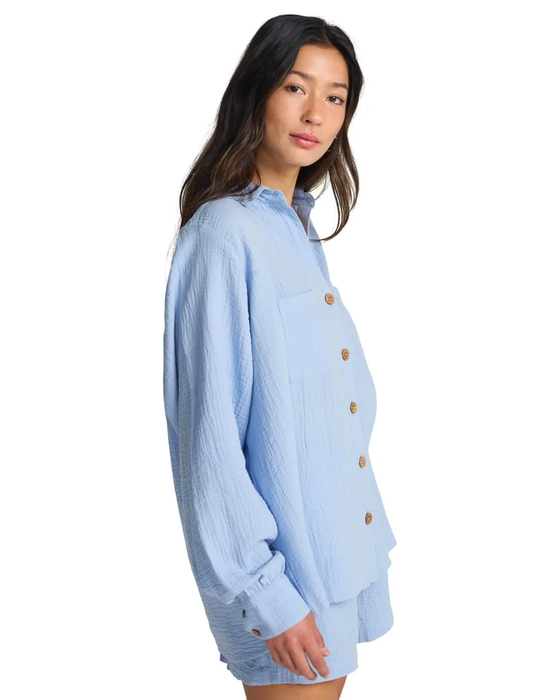 Billabong Swell Blouse Blusa Donna Garza Cristallo Salato Tasche
