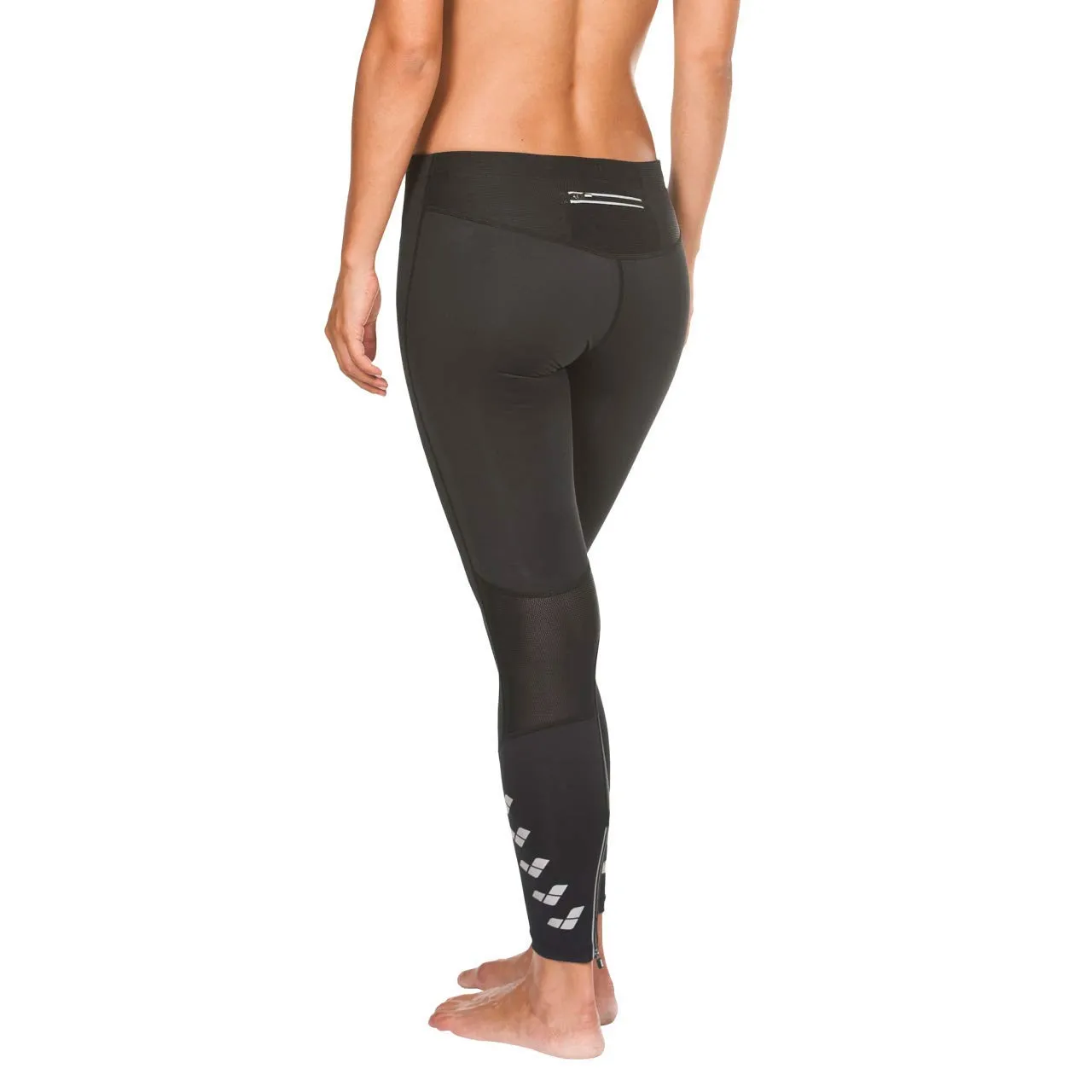 Arena Run Long Tights leggings corsa donna neri